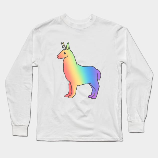 Llamacorn Long Sleeve T-Shirt by greys